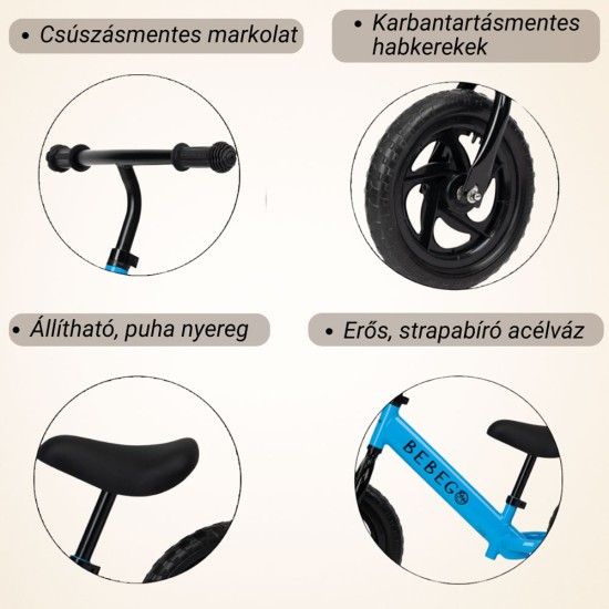 GORGO gyerek futóbicikli kisfiúknak, kék