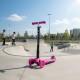 WIGO összecsukható, 3 kerekű, LED-es gyerekroller kislányoknak, pink