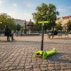 WIGO összecsukható, 3 kerekű, LED-es gyerekroller, zöld