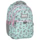 BackUP gyerek hátizsák lányoknak, háromrekeszes, kicsi hód, azúrkék