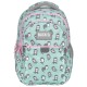 BackUP gyerek hátizsák lányoknak, háromrekeszes, kicsi hód, azúrkék