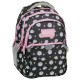 BackUP gyerek hátizsák lányoknak, háromrekeszes, süni, fekete