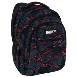 BackUP iskolatáska, hátizsák háromrekeszes, láva orange