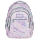 BackUP iskolatáska, hátizsák lányoknak, háromrekeszes, pink pasztell