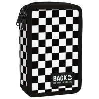 BackUp kétrekeszes, emeletes tolltartó, felszereléssel, pepita original