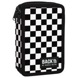 BackUp kétrekeszes, emeletes tolltartó, felszereléssel, pepita original