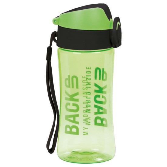 BackUP kulacs fiúknak, 400 ml, átlátszó zöld