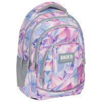 BackUP négyrekeszes iskolatáska, hátizsák lányoknak, art of colors