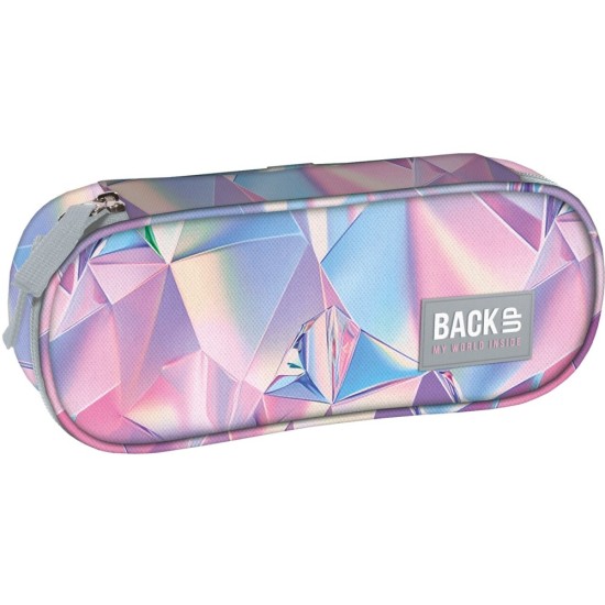 BackUP tolltartó lányoknak, ovális, cipzáras, art of colors