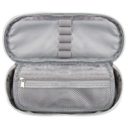 BackUP tolltartó lányoknak, ovális, cipzáras, pink pasztell