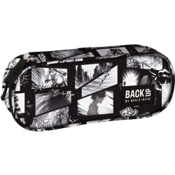 BackUP tolltartó, ovális, cipzáras, manga comics