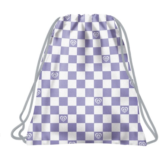 BackUP tornazsák, lila pepita