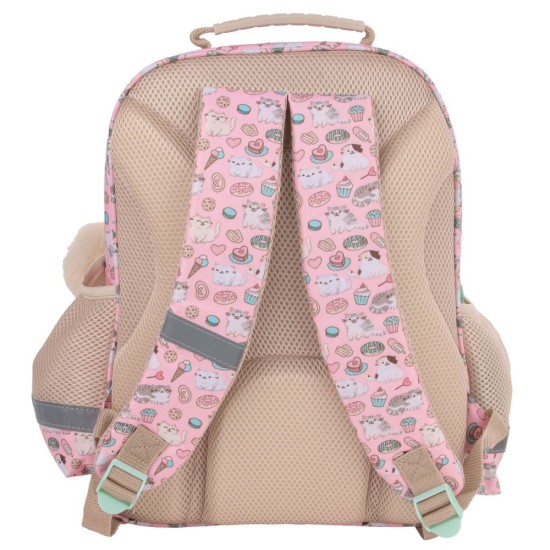 Cleo & Frank ergonomikus iskolatáska és hátizsák lányoknak, cicás, Sweet Heart