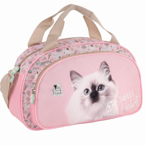 Cleo& Frank utazótáska, cicás, Sweet heart