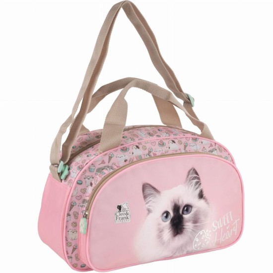 Cleo& Frank utazótáska, cicás, Sweet heart