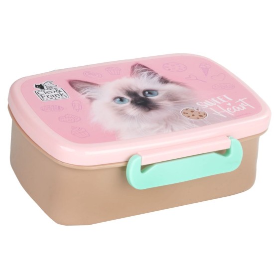 Cleo & Frank uzsonnás doboz lányoknak, cicás, Sweet Heart