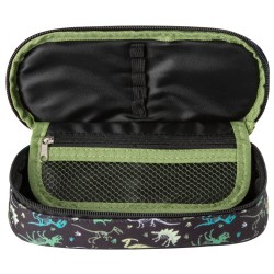 Egyrekeszes ovális tolltartó fiúknak, dinoszaurusz, T-Rex Attack