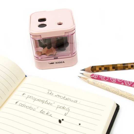 Elektromos dupla hegyező, rózsaszín