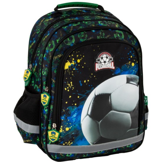 Ergonomikus elsős iskolatáska és hátizsák fiúknak, focis, Football fan