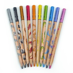 Jumbo Safari háromszög alakú színes ceruza készlet, 10 színű