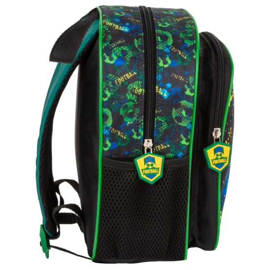 Kétrekeszes óvodai hátizsák fiúknak, focis, Football fan