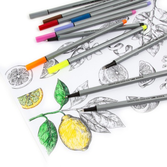 Kidea 12 színű tűfilc