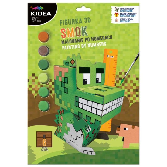 Kidea 3D pixeles dino kifestő Kidea 3D pixeles dino kifestő