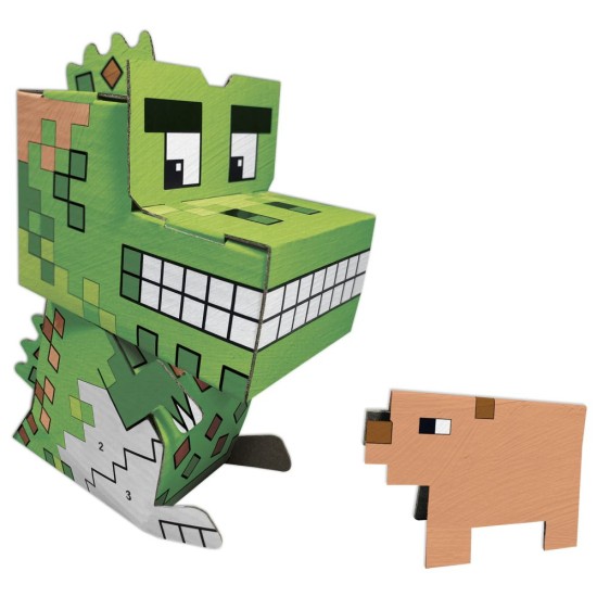 Kidea 3D pixeles dino kifestő Kidea 3D pixeles dino kifestő