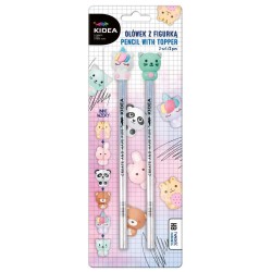 Kidea állatfigurás HB ceruzák, 2 db-os szett