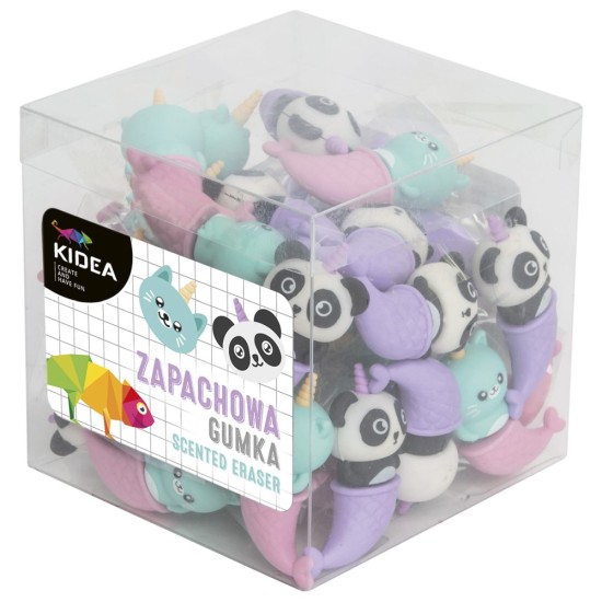 Kidea cica és panda formájú illatos radír