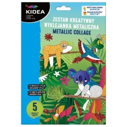Kidea Dzsungel kreatív készlet csillogó matricákkal