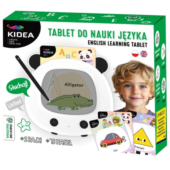 Kidea interaktív nyelvtanuló tablet, fehér