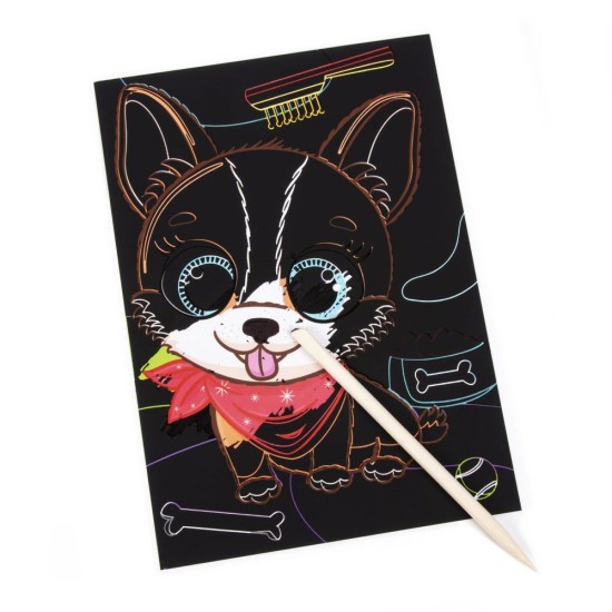 Kidea kaparós kifestő, kutyás