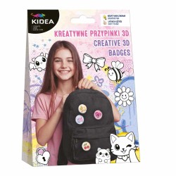 Kidea kreatív 3D kitűzőkészlet