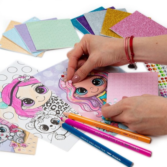 Kidea Kreatív kifestő matricákkal, tündéres