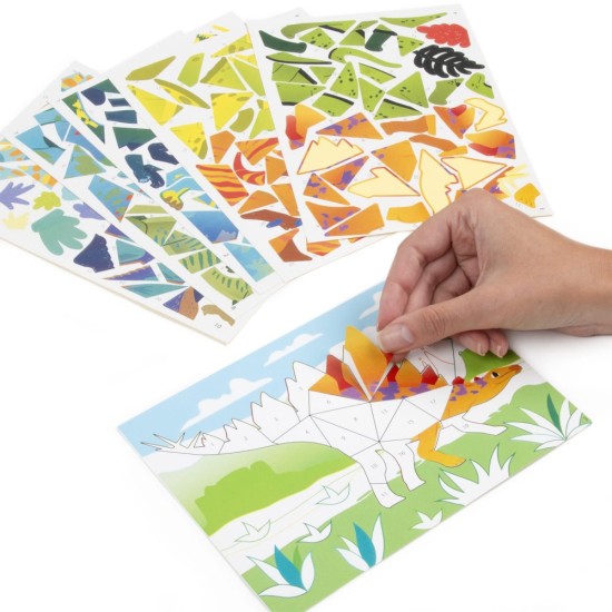 Kidea kreatív számkirakó, dinoszauruszos