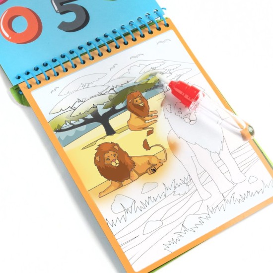 Kidea mágikus vizes kifestőkönyv, animals