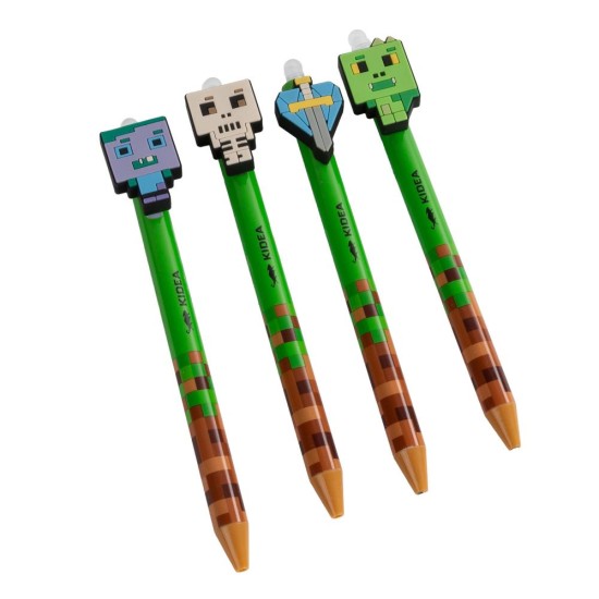 Kidea radírozható golyóstoll – Minecraft Gamer dekorációval