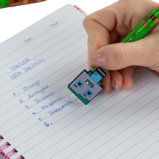 Kidea radírozható golyóstoll – Minecraft Gamer dekorációval