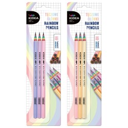 Kidea szivárvány ceruzák, 3 db