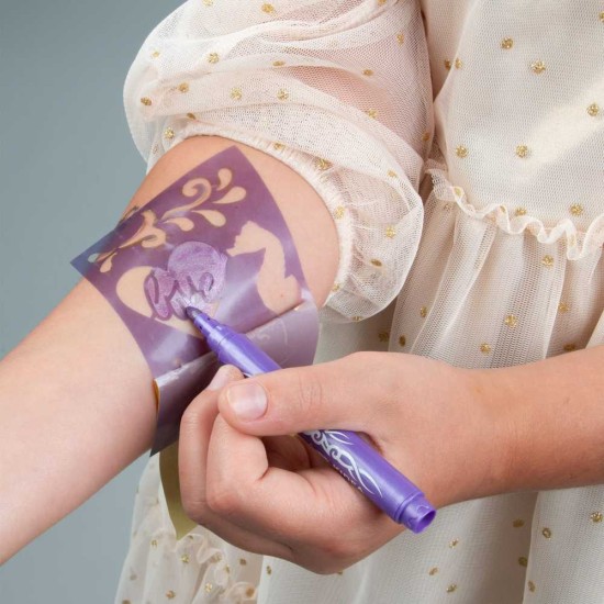 Kidea tetováló filcek dekoratív sablonokkal