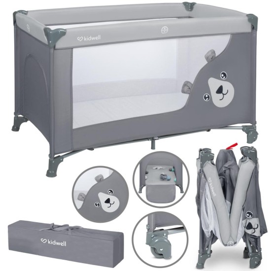 Kidwell BLISSY BASIC Stone Gray – összecsukható utazóágy