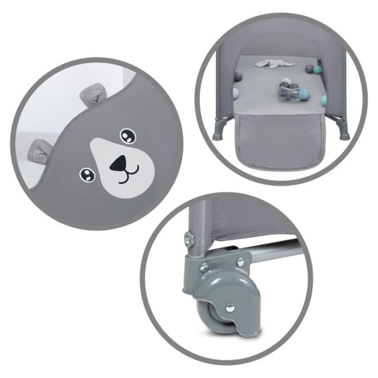 Kidwell BLISSY BASIC Stone Gray – összecsukható utazóágy