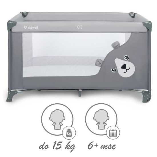Kidwell BLISSY BASIC Stone Gray – összecsukható utazóágy