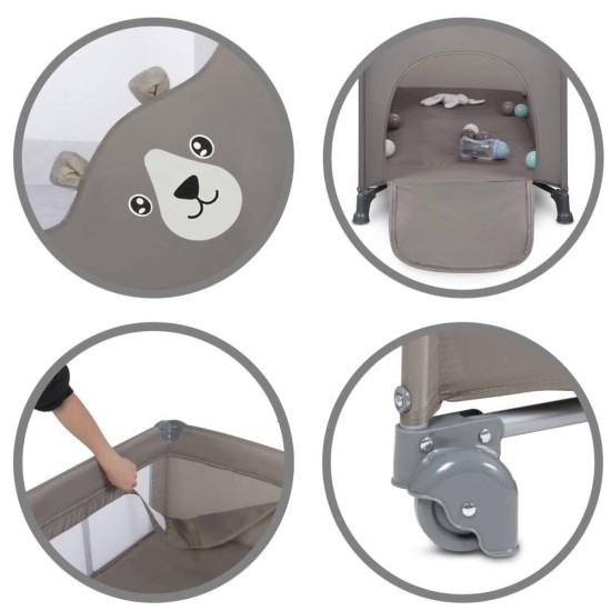 Kidwell Blissy DUO utazóágy, bézs, macis