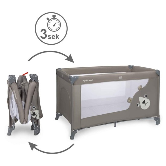 Kidwell Blissy DUO utazóágy, bézs, macis