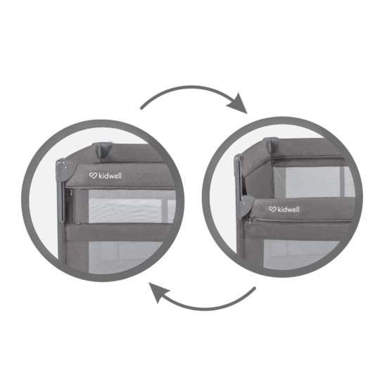 Kidwell BLISSY LIFT utazóágy, szürke