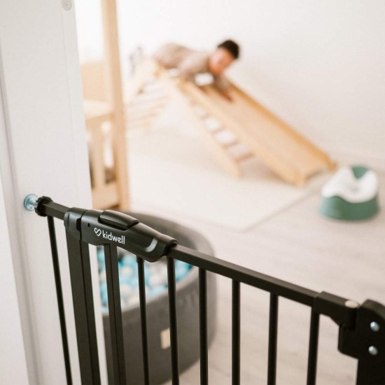 Kidwell GUARDA gyermek biztonsági kapu 75-105 cm, fekete