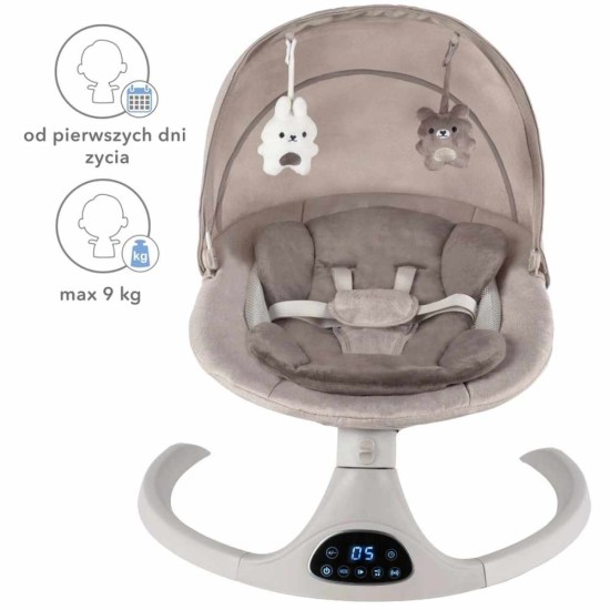 Kidwell LUVI Beige elektromos babahinta és pihenőszék 2 az 1-ben, bézs