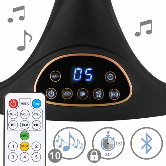 Kidwell LUVI Black elektromos 2 az 1-ben pihenőszék és babahinta, fekete